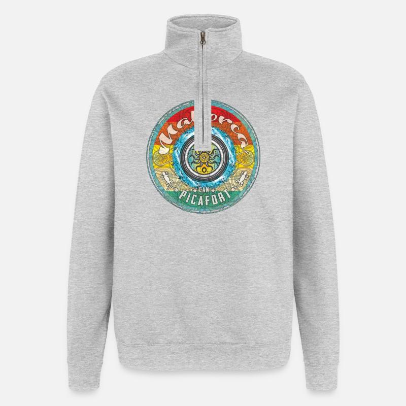 Mallorca Balearen can picafort - Quarter-Zip-Sweatshirt - Grau meliert