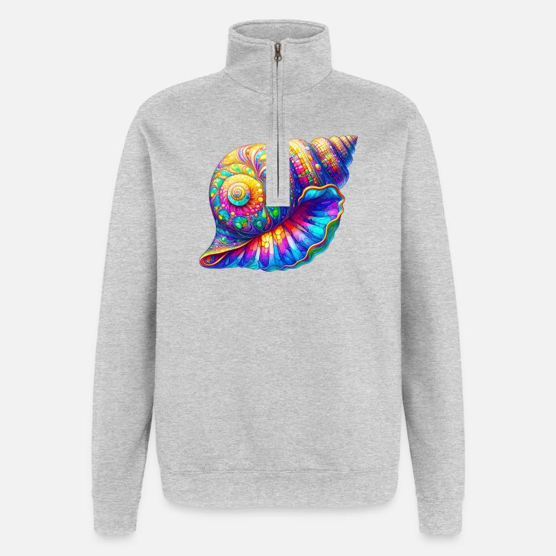 Shell - Quarter-Zip Sweatshirt - heather grey