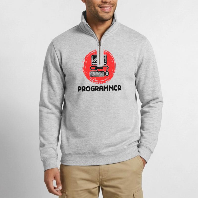 Développeur informatique Programmeur Code Scripting Sweat à zip 1/4