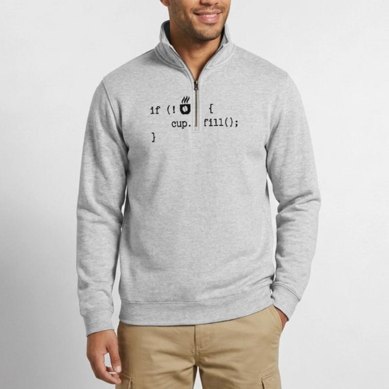 Developer Programmierer Code Webentwickler Debug Quarter-Zip-Sweatshirt