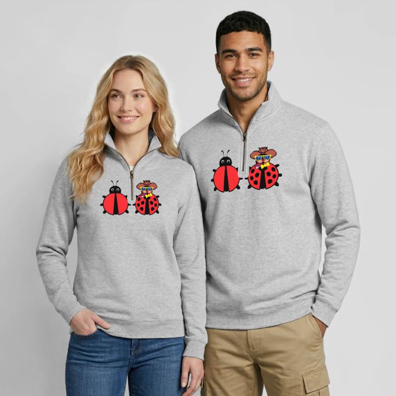 Bugs Debug Developer Bugfixing Programmierer Quarter-Zip-Sweatshirt