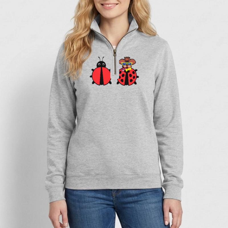 Bugs Debug Developer Bugfixing Programmierer Quarter-Zip-Sweatshirt