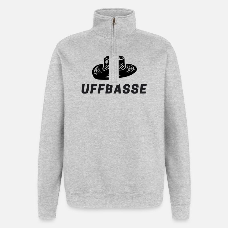 Weinstrasse - Quarter-Zip-Sweatshirt - Grau meliert