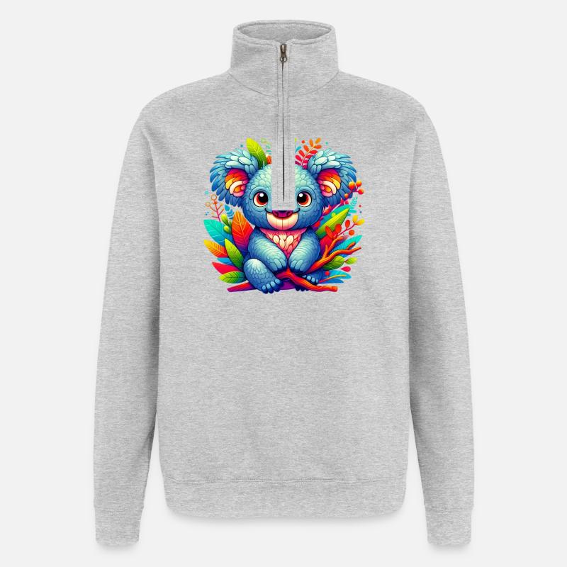 Koala - Quarter-Zip Sweatshirt - heather grey