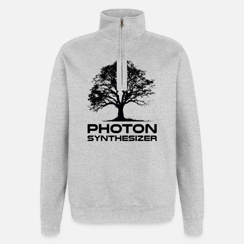 Photon Synthesizer - Quarter-Zip Sweatshirt - heather grey