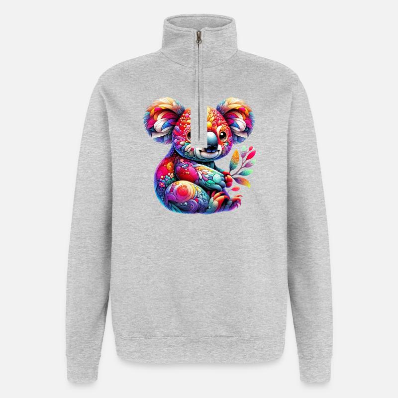 Koala - Quarter-Zip Sweatshirt - heather grey