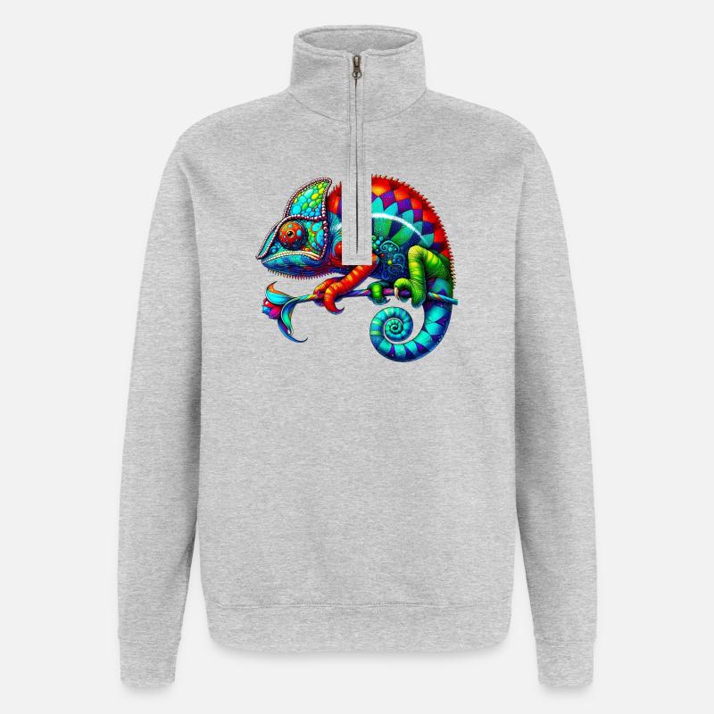 Chameleon - Quarter-Zip Sweatshirt - heather grey