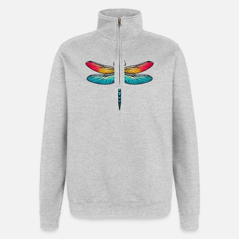 Libelle - Quarter-Zip-Sweatshirt - Grau meliert