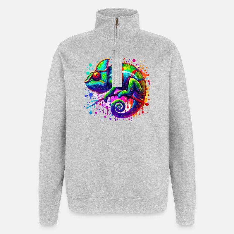 Chameleon - Quarter-Zip Sweatshirt - heather grey