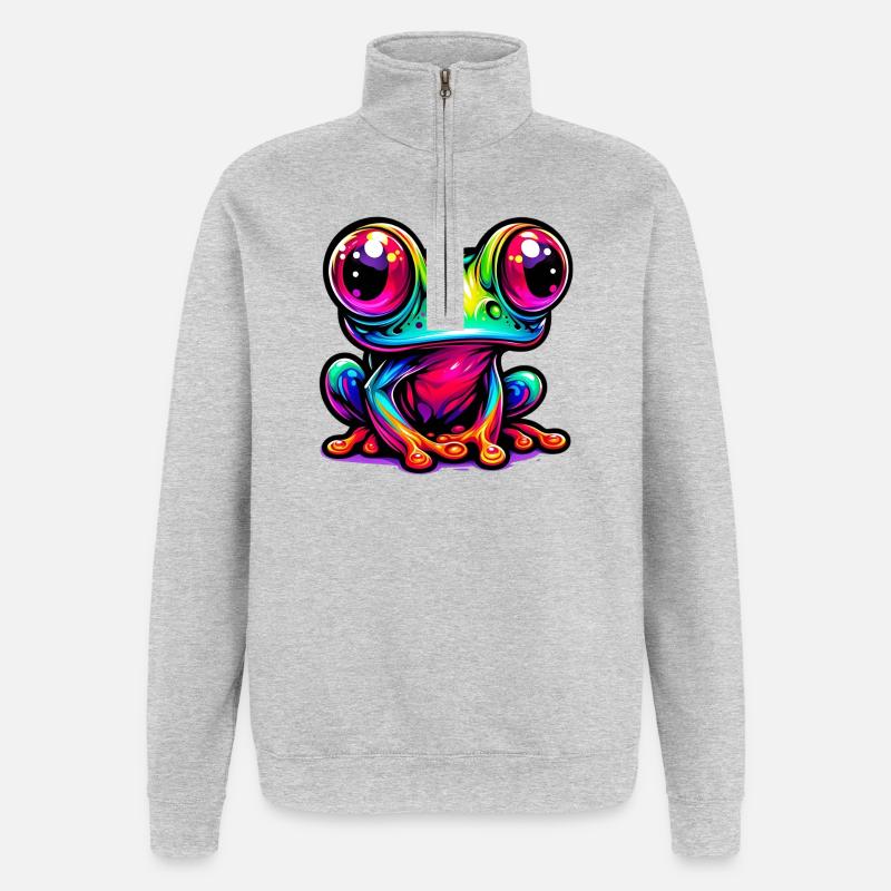 Frog - Quarter-Zip Sweatshirt - heather grey