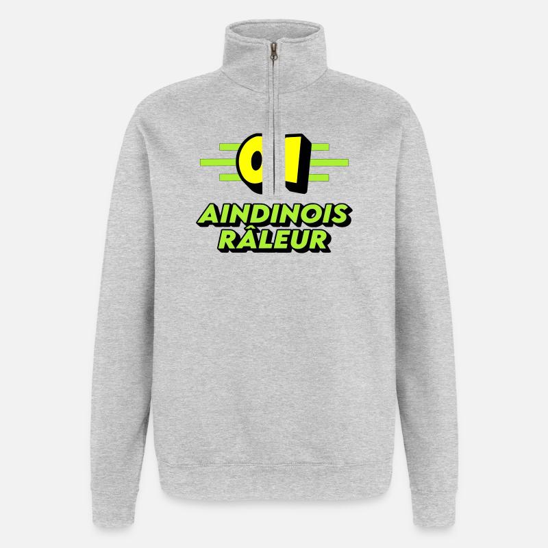 Klagender Aindinois - Quarter-Zip-Sweatshirt - Grau meliert