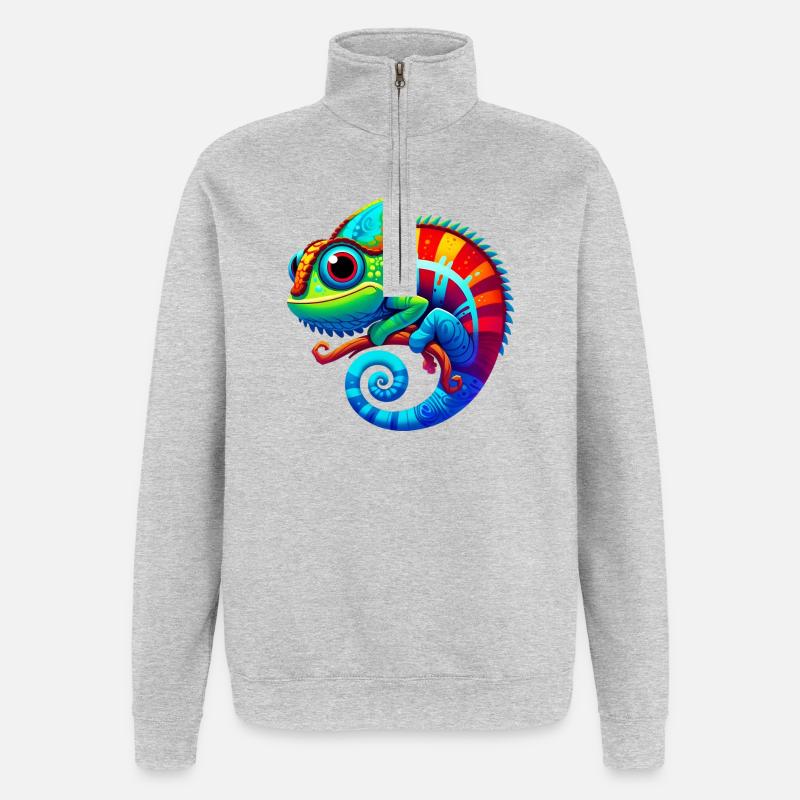 Chameleon - Quarter-Zip Sweatshirt - heather grey