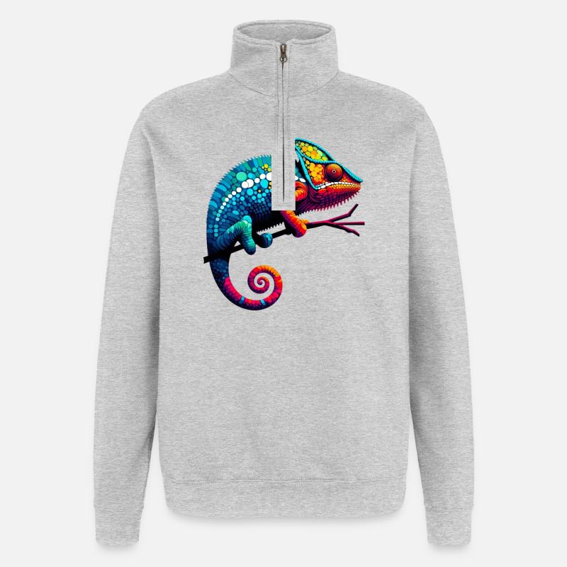 Chameleon - Quarter-Zip Sweatshirt - heather grey