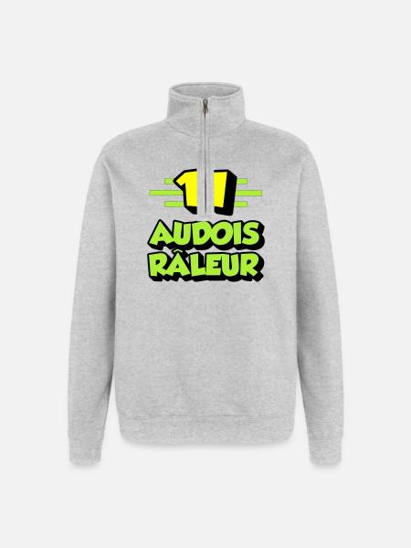 Complaining Audois - Quarter-Zip Sweatshirt - heather grey