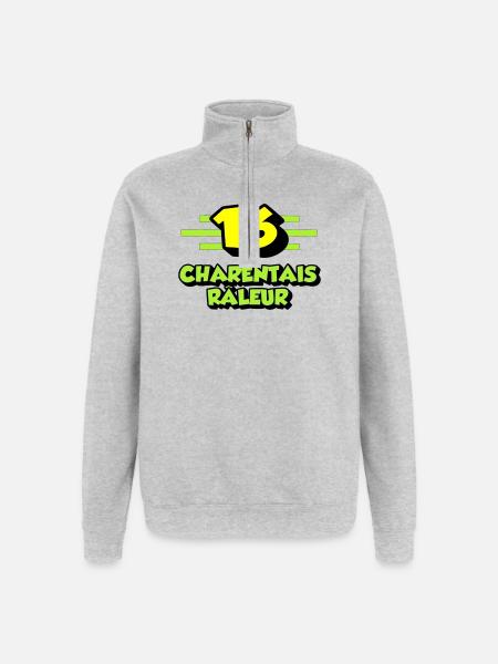 Complaining Charentais - Quarter-Zip Sweatshirt - heather grey