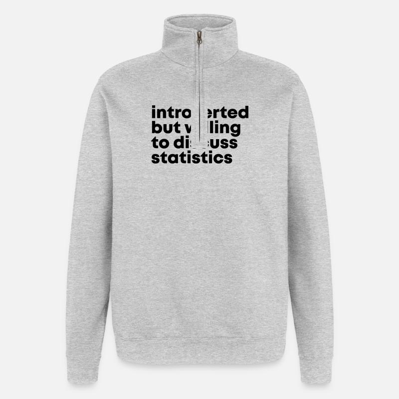 Statistics - Quarter-Zip Sweatshirt - heather grey