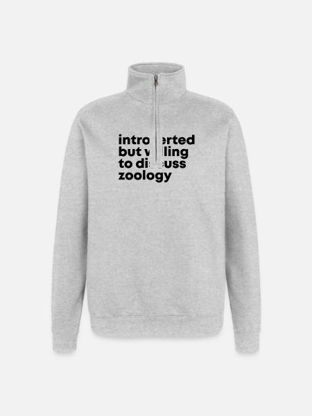 Zoology Zoology Zoology - Quarter-Zip Sweatshirt - heather grey