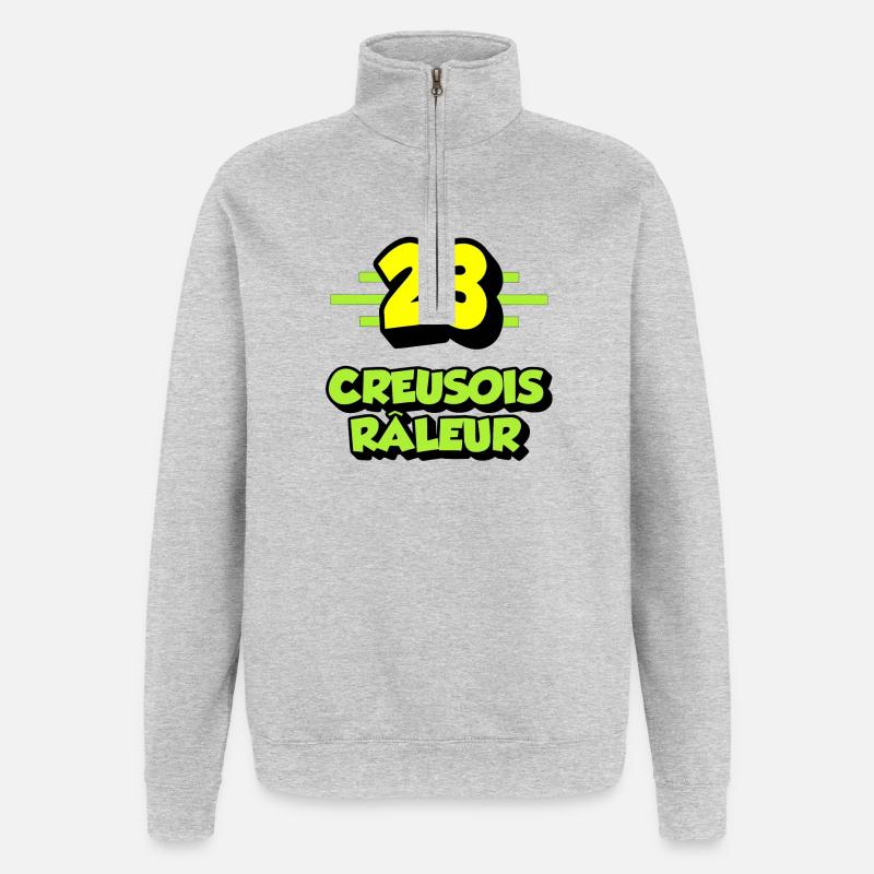 Klagende Creuse - Quarter-Zip-Sweatshirt - Grau meliert