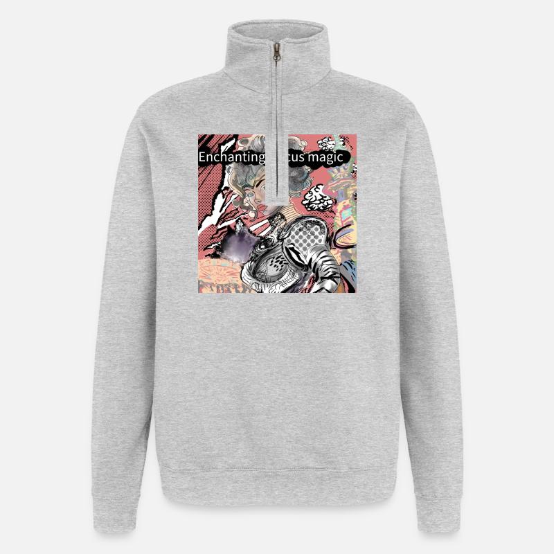 Enchanting Circus Magic - Quarter-Zip Sweatshirt - heather grey