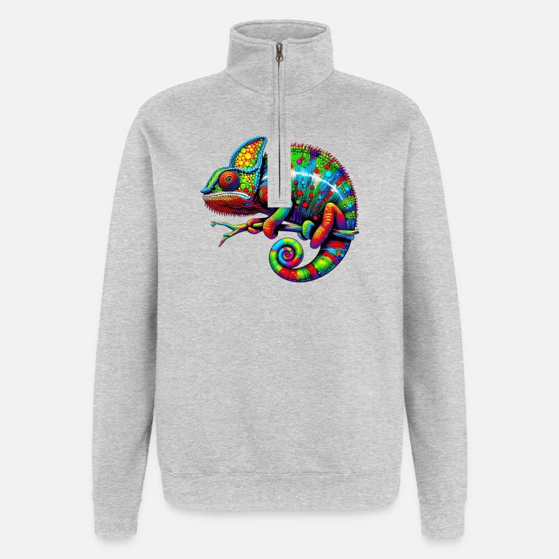 Chameleon - Quarter-Zip Sweatshirt - heather grey