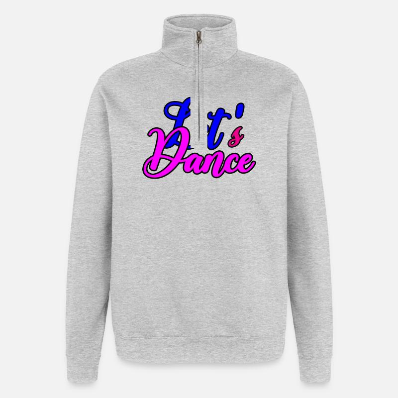 Motivation de danse joyeuse - Sweat à zip 1/4 - gris chiné