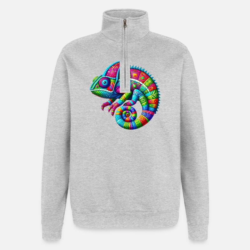 Chameleon - Quarter-Zip Sweatshirt - heather grey