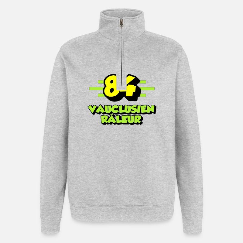 Klagender Vaucluse - Quarter-Zip-Sweatshirt - Grau meliert