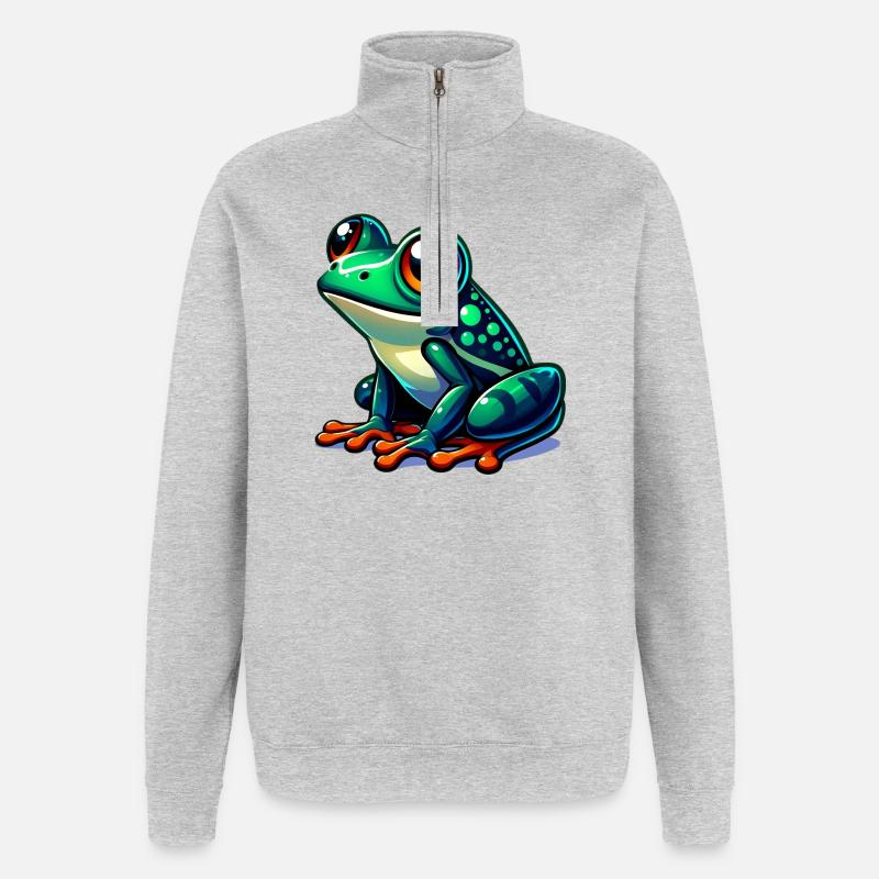 Frog - Quarter-Zip Sweatshirt - heather grey