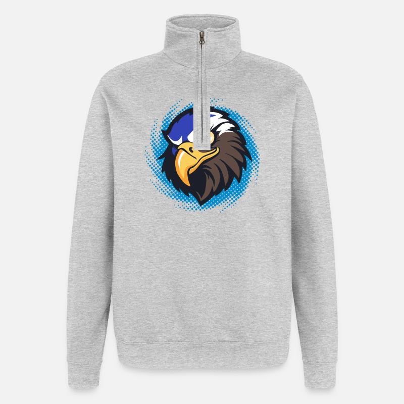 MASCOTTE EAGLE - Quarter-Zip Sweatshirt - heather grey