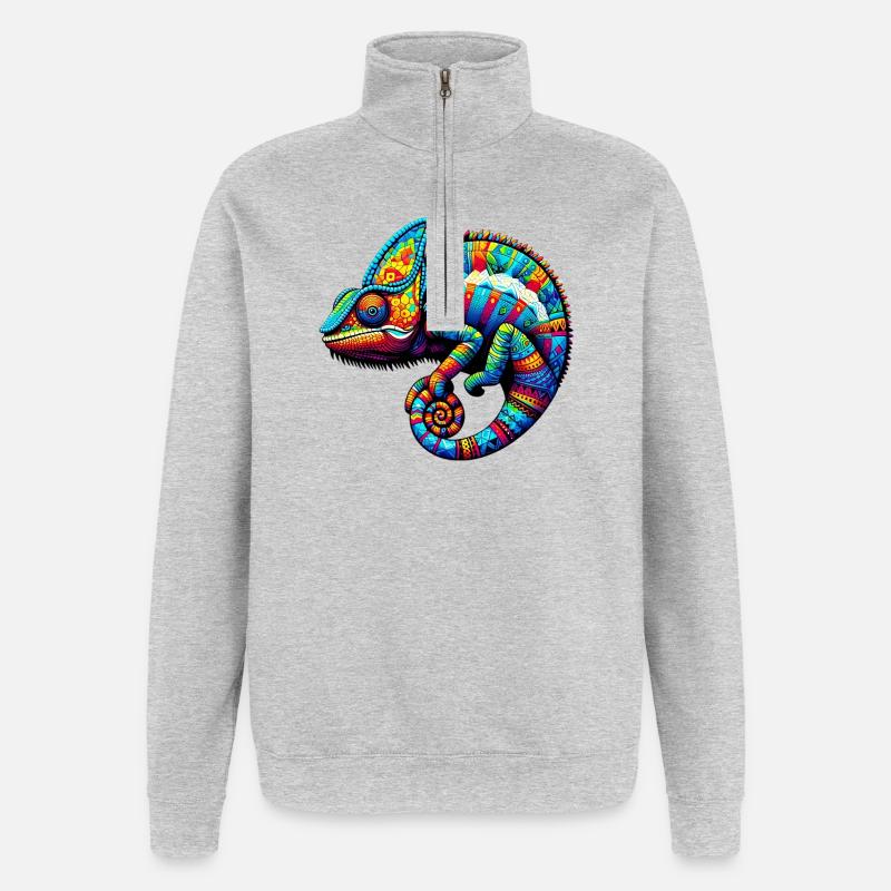 Chameleon - Quarter-Zip Sweatshirt - heather grey