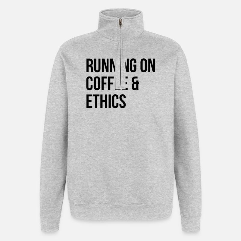 Ethics - Quarter-Zip Sweatshirt - heather grey