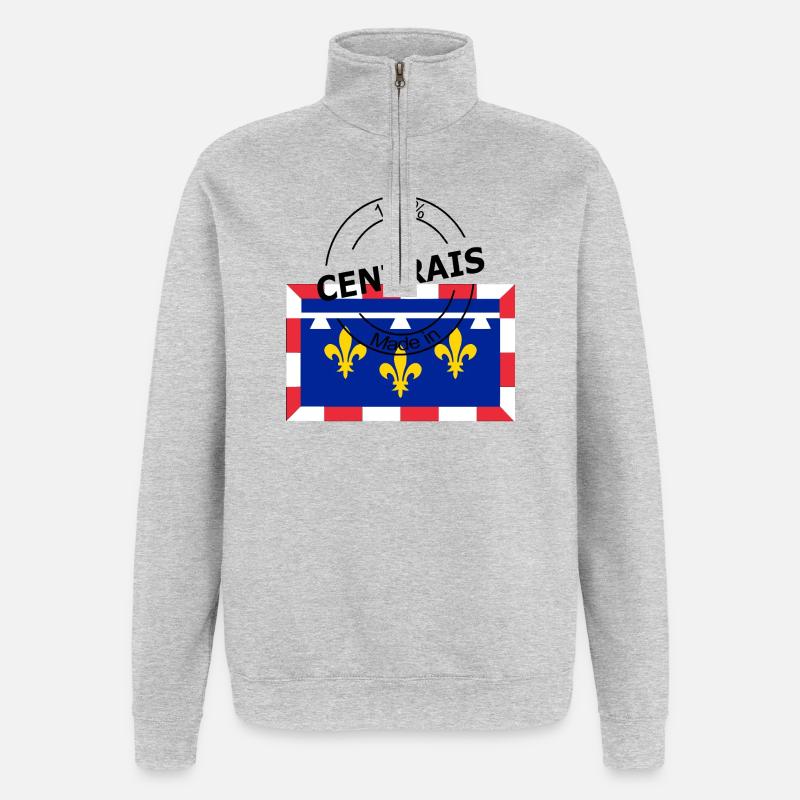 Centrais - Quarter-Zip Sweatshirt - heather grey