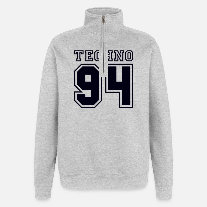 TECHNO 94 - Quarter-Zip Sweatshirt - heather grey