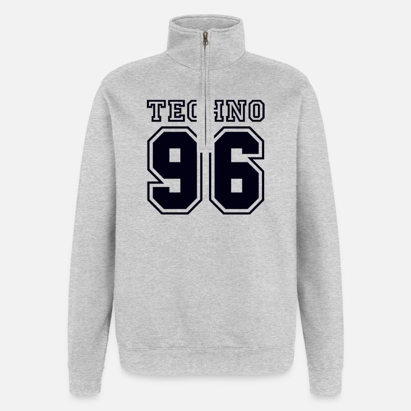 TECHNO 96 - Quarter-Zip Sweatshirt - heather grey