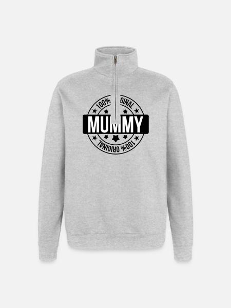 Best Mom - Mother's Day - Quarter-Zip Sweatshirt - heather grey