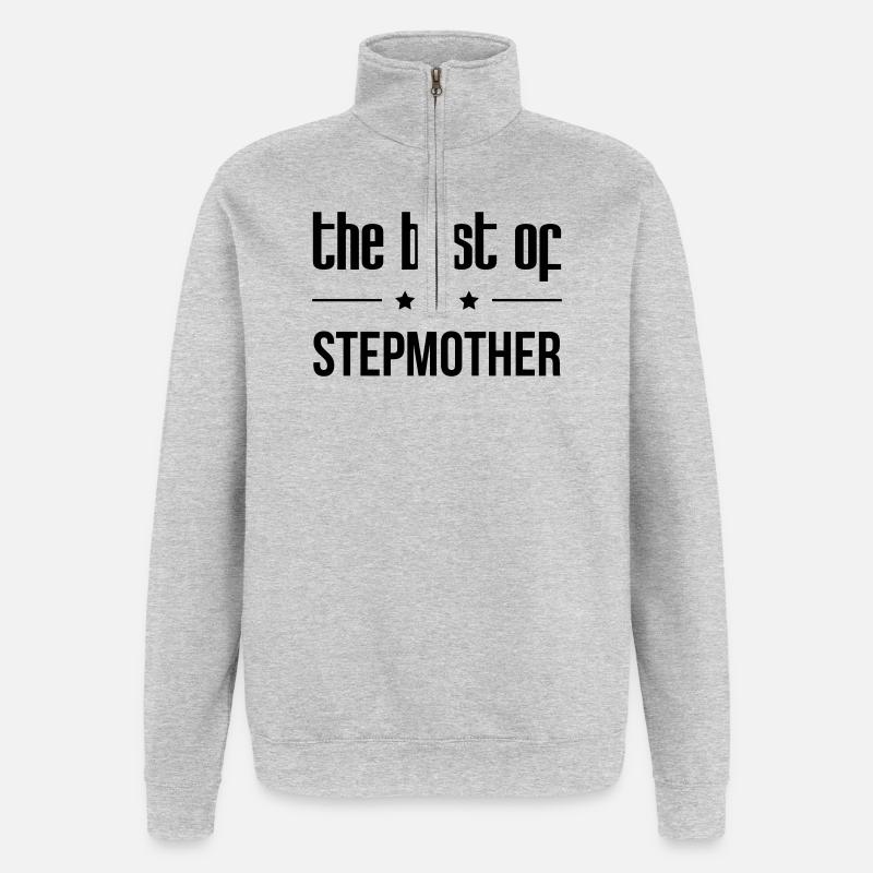 Beste Schwiegermutter der Welt - Quarter-Zip-Sweatshirt - Grau meliert