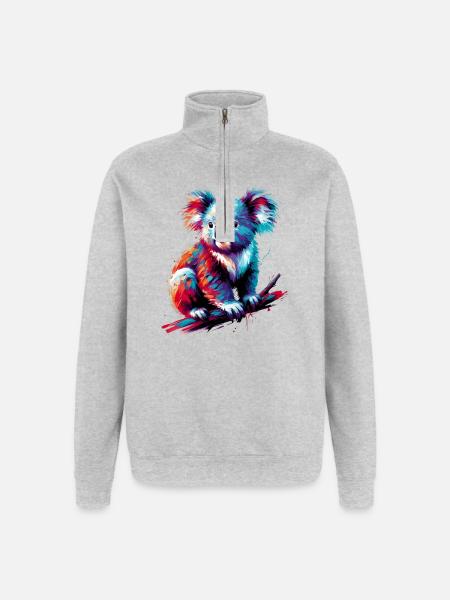 Koala - Quarter-Zip Sweatshirt - heather grey