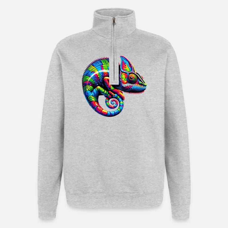 Chameleon - Quarter-Zip Sweatshirt - heather grey