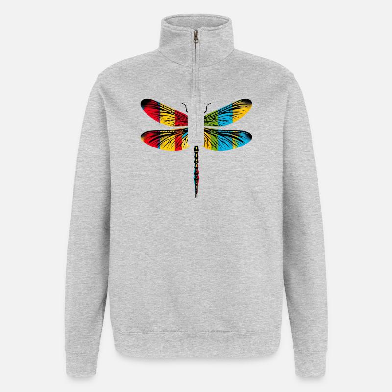 Libelle - Quarter-Zip-Sweatshirt - Grau meliert