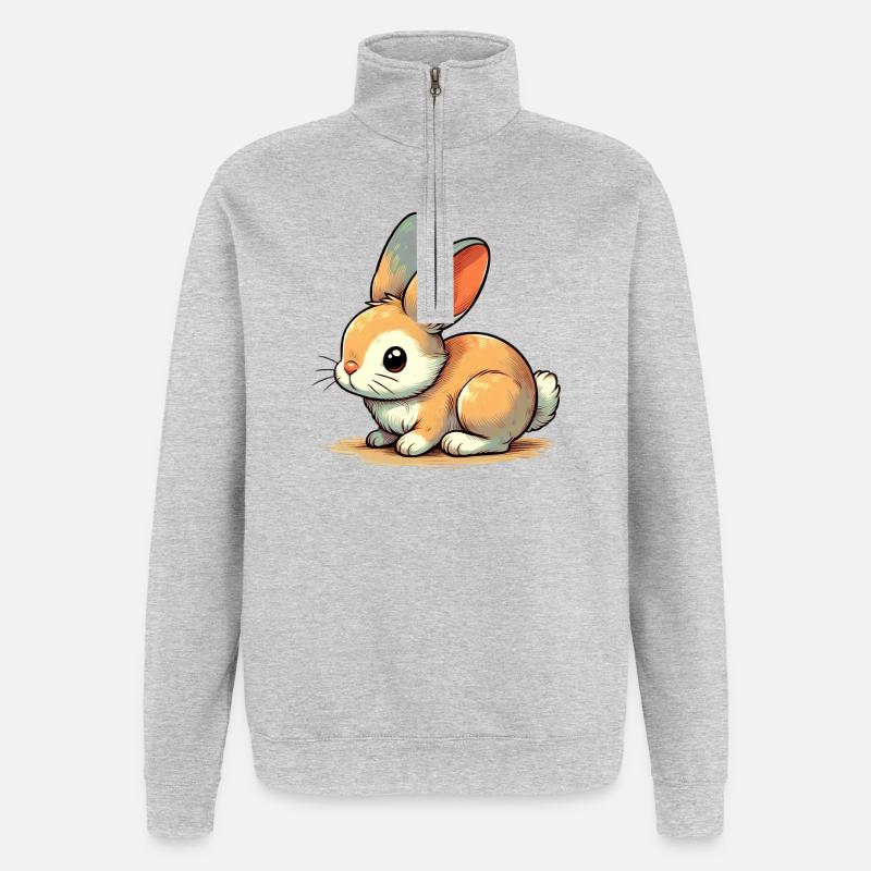 Rabbit - Quarter-Zip Sweatshirt - heather grey