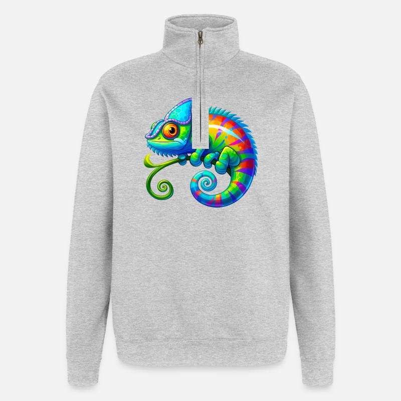 Chameleon - Quarter-Zip Sweatshirt - heather grey