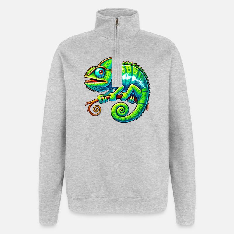 Chameleon - Quarter-Zip Sweatshirt - heather grey
