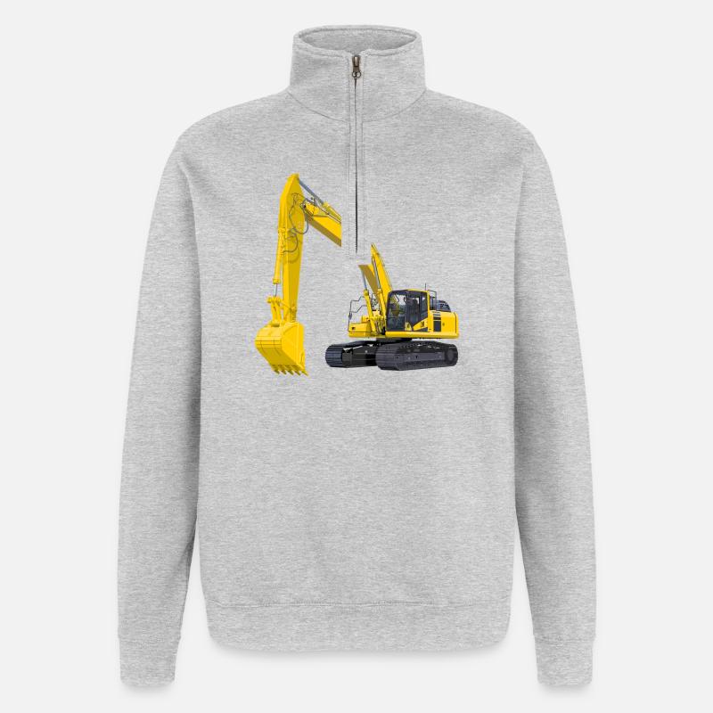 Bagger Bagger - Quarter-Zip-Sweatshirt - Grau meliert