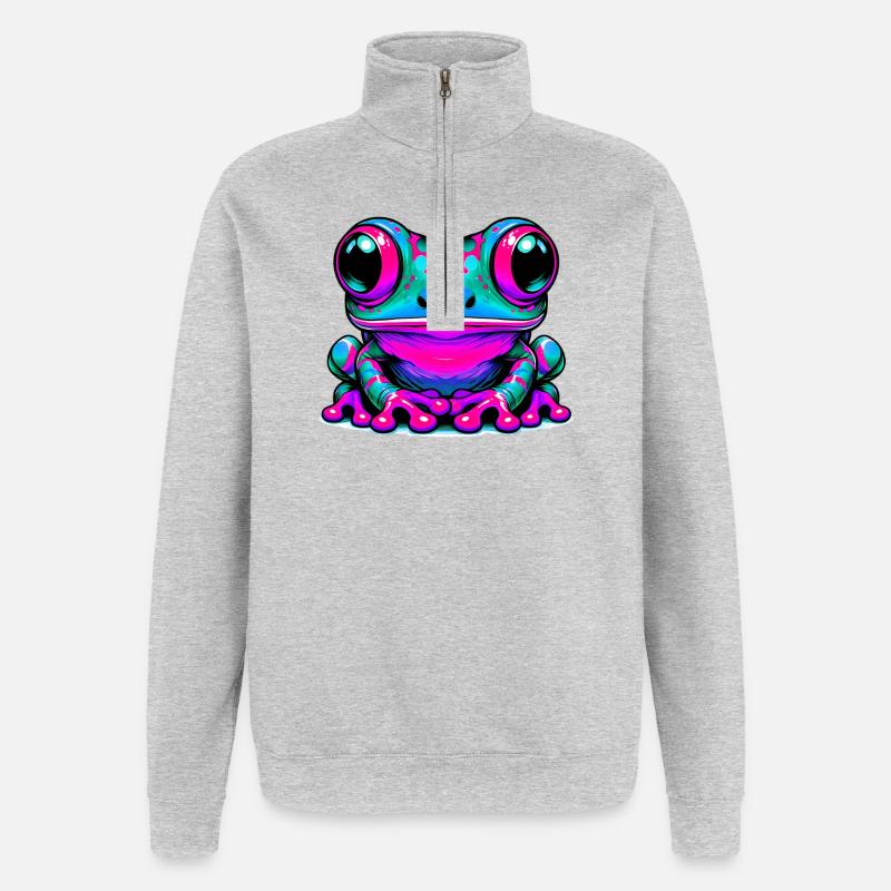Frog - Quarter-Zip Sweatshirt - heather grey
