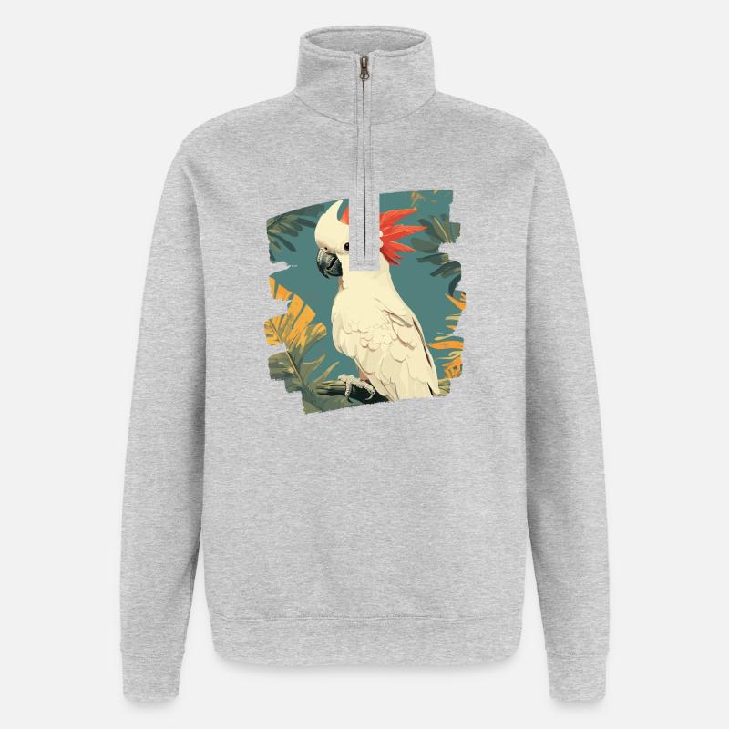Kakadu - Quarter-Zip-Sweatshirt - Grau meliert
