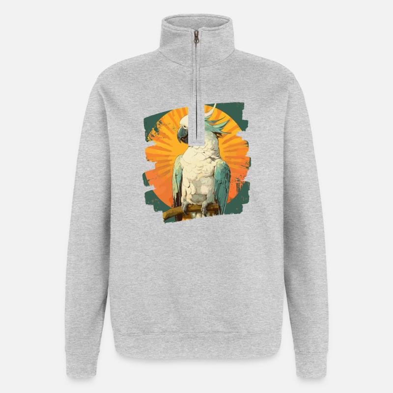 Kakadu - Quarter-Zip-Sweatshirt - Grau meliert