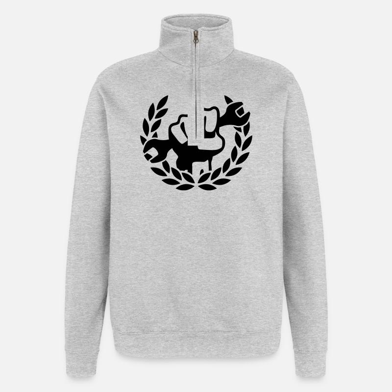 Master Mechanic - Quarter-Zip Sweatshirt - heather grey