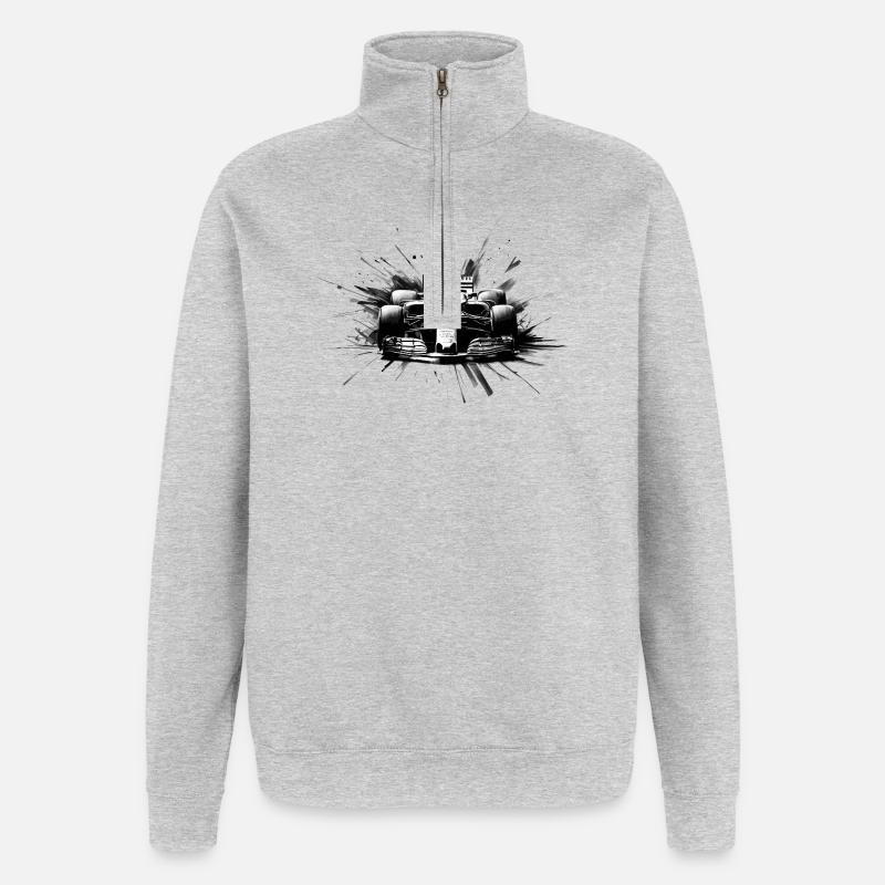 Absolute Speed - Quarter-Zip Sweatshirt - heather grey