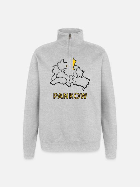 PANKOW, a district of Berlin - Quarter-Zip Sweatshirt - heather grey