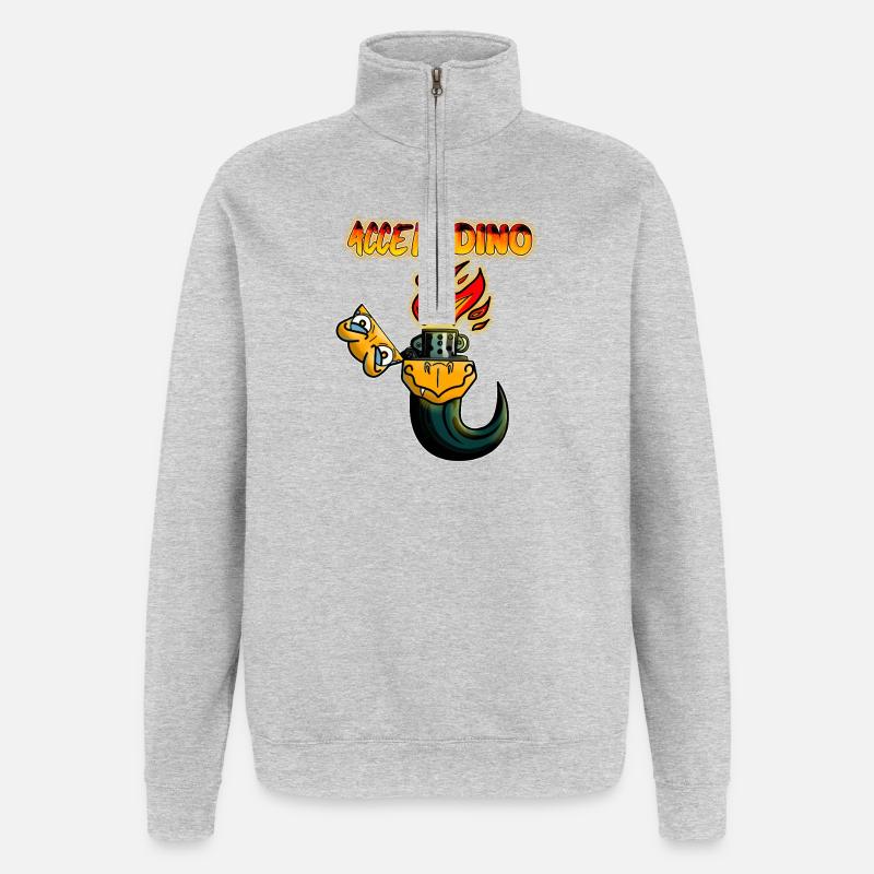 Lighter - Quarter-Zip Sweatshirt - heather grey